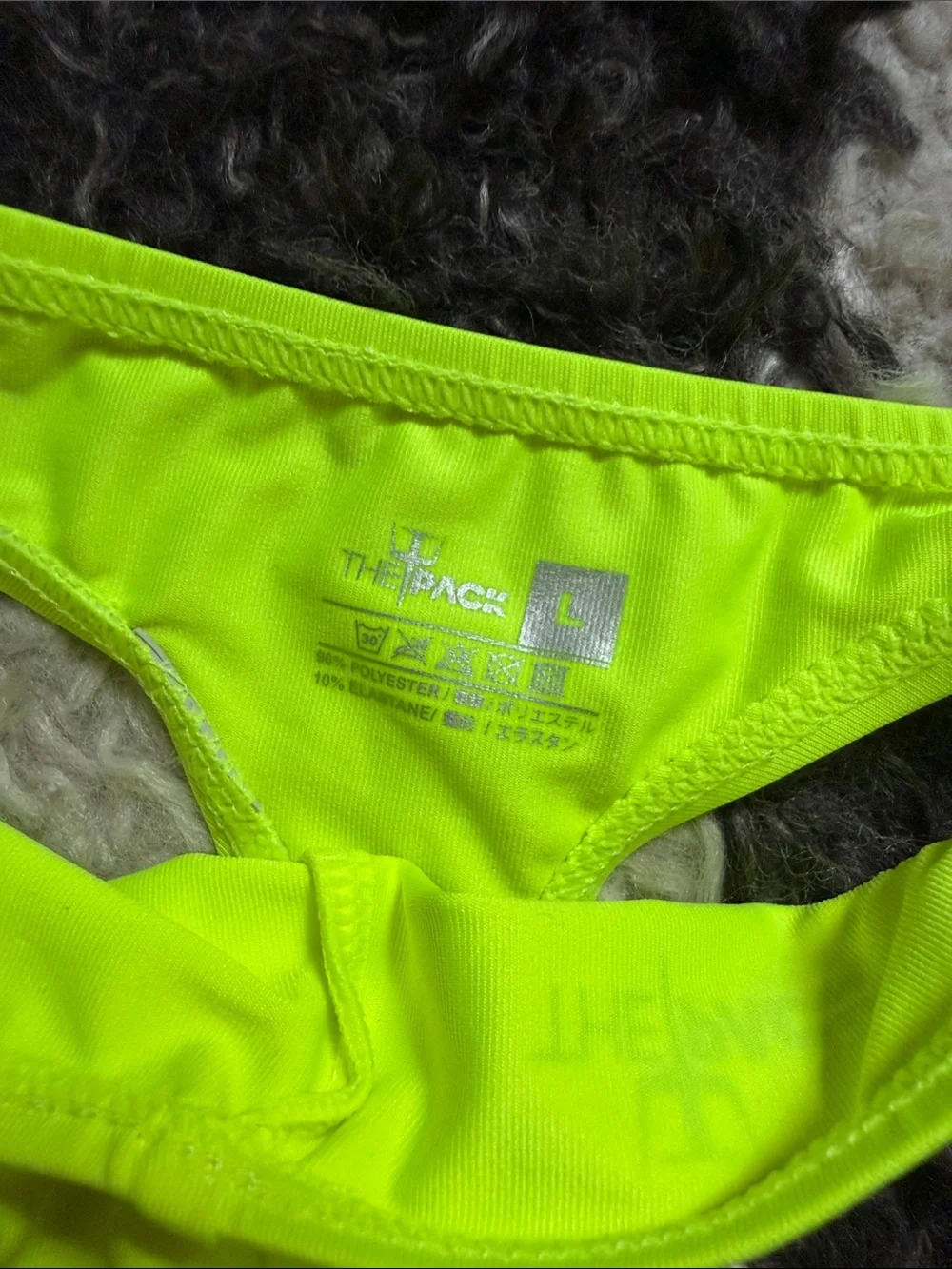 NWT Lot of 2 Minimalist Thongs - Neon Yellow & Pink Tie-Dye